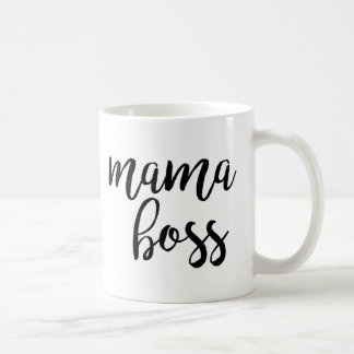 Mutter Boss Typography Coffee Mug Kaffeetasse