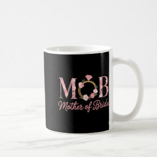 Mutter Bride Wedding Mob Blumenrosa Diamantring Kaffeetasse