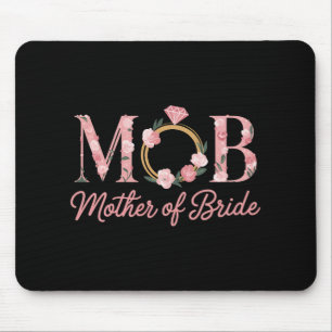 Mutter Bride Wedding Mob Blumenrosa Diamantring Mousepad