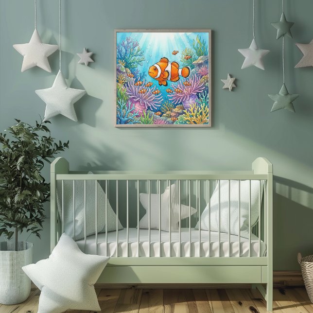 Mutter Clownfisch und Brutstube Poster (Von Creator hochgeladen)