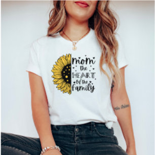 Mutter: Das Herz der Familie" Sonnenblume T-Shirt