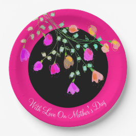 Mütter Day Bright Pink Paper Flower Teller