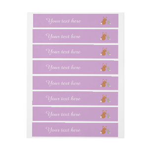 Mütter Day Bunnies individuell anpassbare Labels Rundum-Adressaufkleber