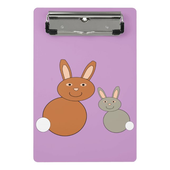 Mütter Day Bunnies Mini Clipboard Klemmbrett (Vorderseite)