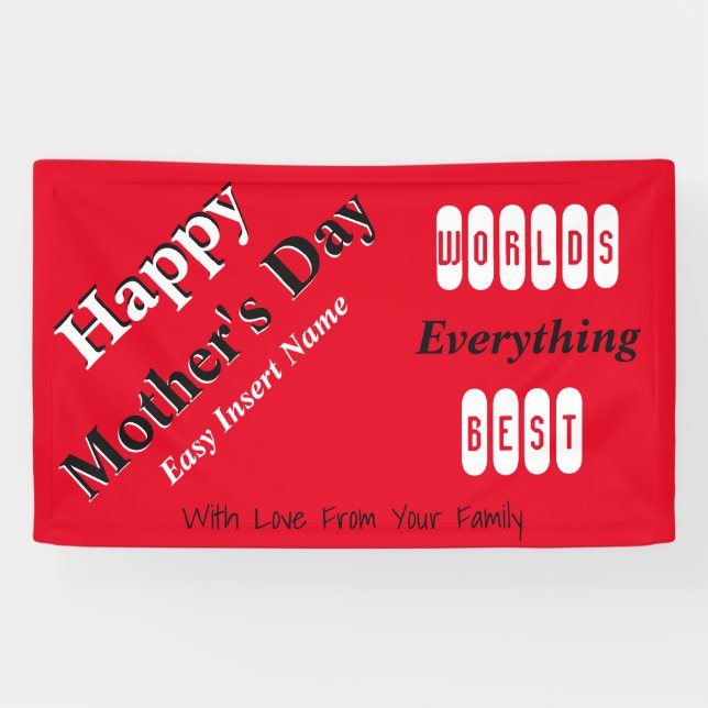 Mütter Day Easy Tailor Banner (Horizontal)