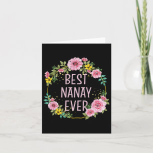 Mütter Day Floral Best Nanay Ever Filipino Mama Karte