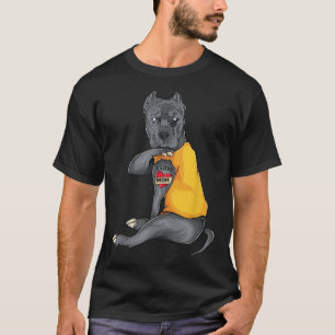 Mütter Day Funny Dog Pitbull I Liebe Mama Tattoo G T-Shirt