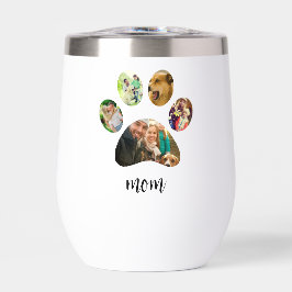 Mütter Day Hund Mama | 5 Paw Print Foto Collage
