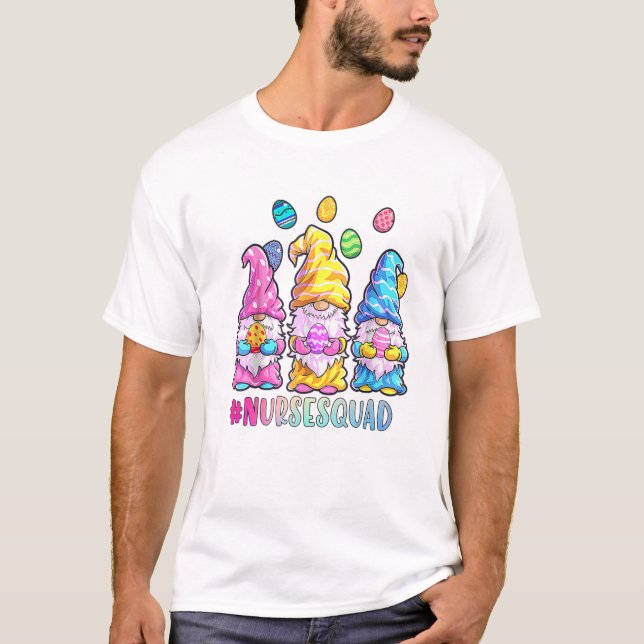 MUTTER DAY NURSE's WEEK Gnome Nurse Squad T-Shirt (Vorderseite)