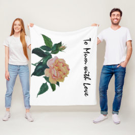 Mütter Day Peace Rose Fleece Blanket