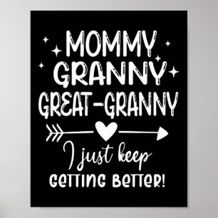 Mütter Day präsentiert von Großkinder Mama Granny  Poster