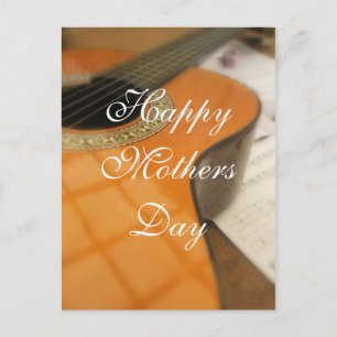 Mütter Day Simple Elegante Gitarre Postkarte