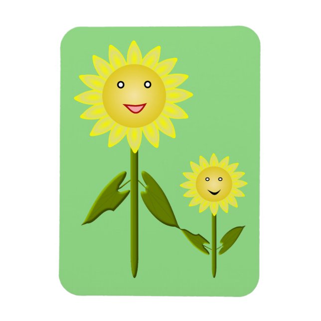 Mütter Day Sunblumen Magnet (Vertikal)