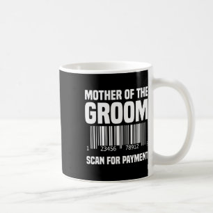 Mutter der Barcode-Prüfung auf Zahlung Kaffeetasse