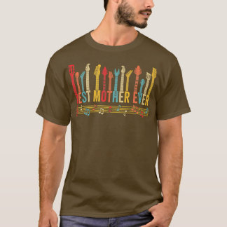 Mütter der besten Mutter je Mommy Gitarre Mütter D T-Shirt