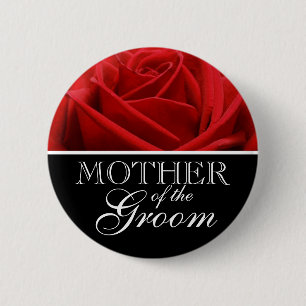 Mutter der Bezeichnung "Groom" Hochzeitsfeiern But Button