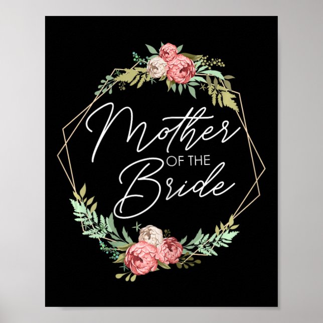 Mutter der Blume Braut und Bräutigam Weddin Poster (Vorne)
