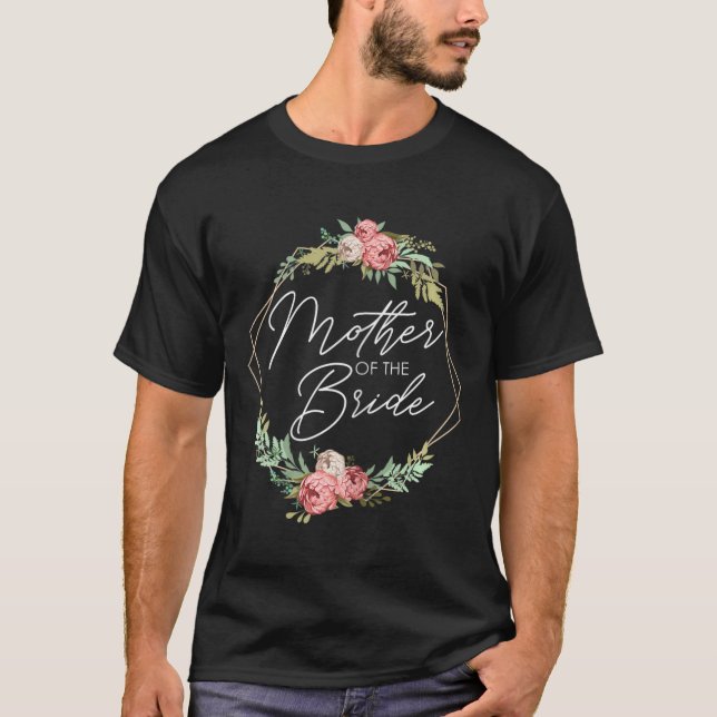 Mutter der Blume Braut und Bräutigam Weddin T-Shirt (Vorderseite)