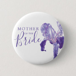 Mutter der Brauiris lila Hochzeit Button
