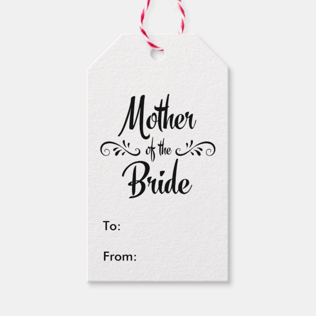 Mutter der Braut - Abendessen in sonniger Probe Geschenkanhänger (Vorderseite)