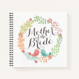 Mutter der Braut Blumenkraut Hochzeitsnotiz Notizbuch