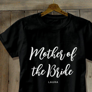 Mutter der Braut Braut Schwarz-weiß T-Shirt