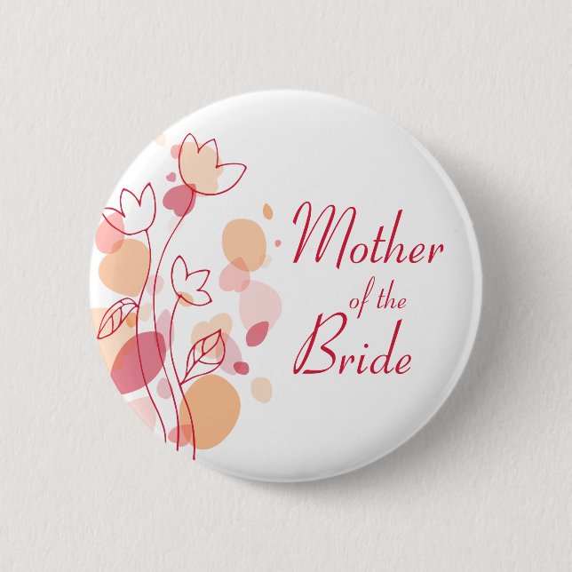 Mutter der Braut Button / Schaltfläche (Vorderseite)