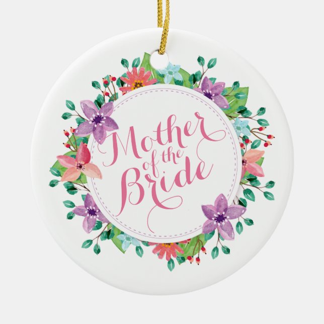 Mutter der Braut, die | Verzierung Wedding ist Keramik Ornament (Vorne)