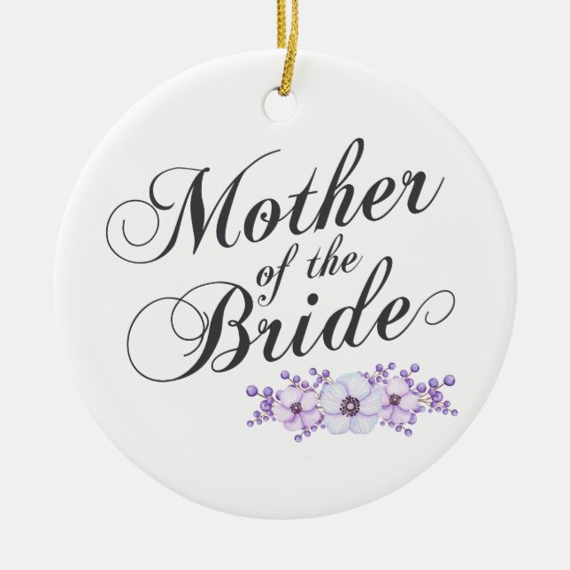 Mutter der Braut, die | Verzierung Wedding ist Keramik Ornament (Vorne)