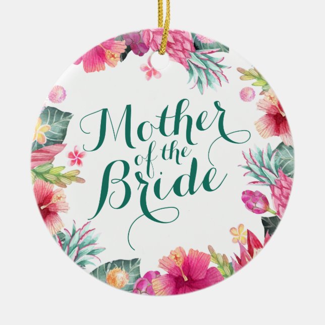 Mutter der Braut, die | Verzierung Wedding ist Keramikornament (Vorne)