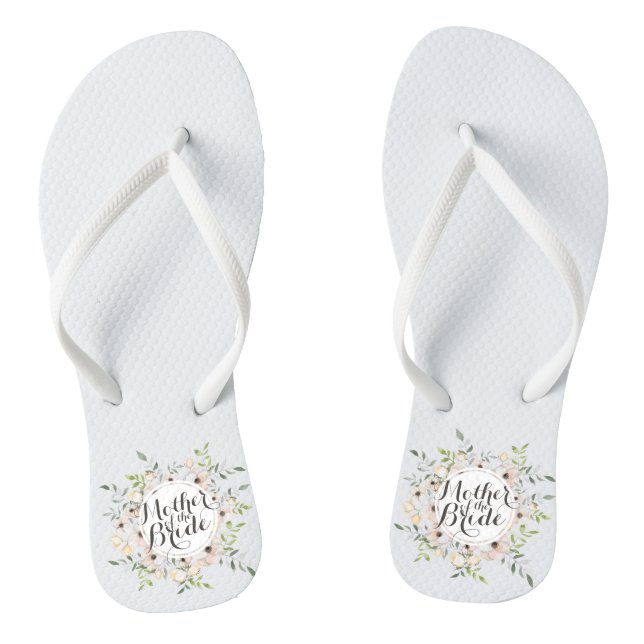 Mutter der Braut florale Hochzeit Flip Flops (Fußbett)