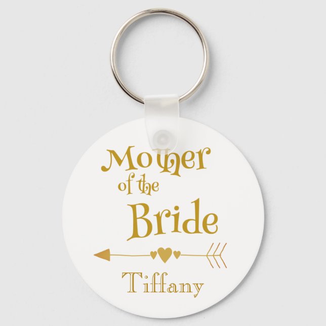 Mutter der Braut Gedächtnis Hochzeit Schlüsselanhänger (Vorderseite)