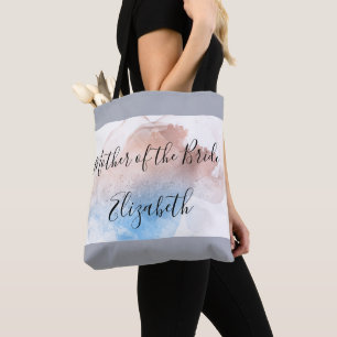 Mutter der Braut Geschenk Rosa Blauer Graue Elegan Tasche