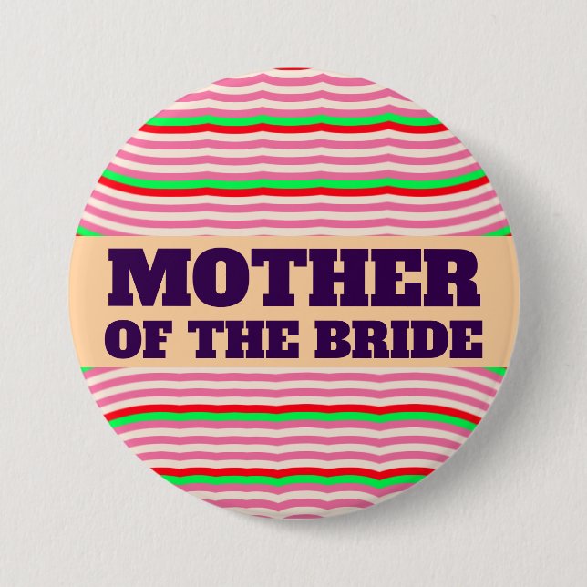 MUTTER DER BRAUT GROSSER KNOPF BUTTON (Vorderseite)