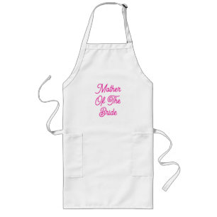 Mutter der Braut heiß rosa Hochzeitsgeschenk Gefal Lange Schürze
