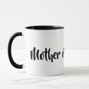 Mutter der Braut Hochzeitsfeier Weiß und Schwarz Tasse