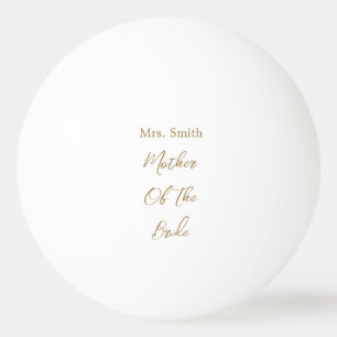 Mutter der Braut Hochzeitsgeschenk Gefallen Gold W Tischtennisball