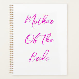 Mutter der Braut Hochzeitsgeschenk Gefallen Pink W Planer