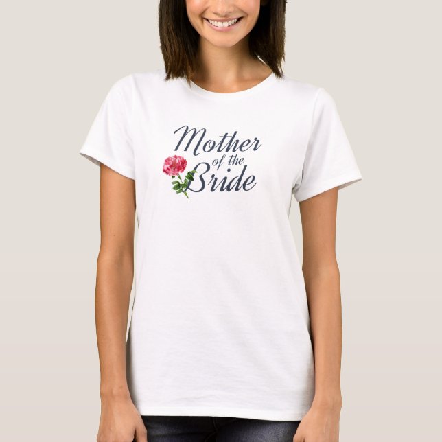 Mutter der Braut-Hochzeitskalligrafie| T - Shirt (Vorderseite)
