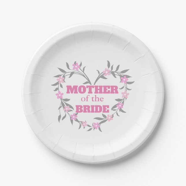 Mutter der Braut Pappteller (Vorderseite)