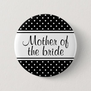 Mutter der Braut pinback Knöpfe Button