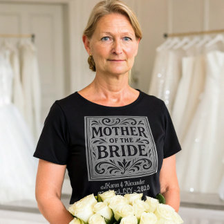 Mutter der Braut Romantische Hochzeitsprobe T-Shirt