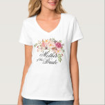 Mutter der Braut rustikale Blüte T-Shirt<br><div class="desc">Karo von über 100 beliebten Sorten Hochzeitskleidung aus der "Wedding Apparel" Kollektion meines Shops!</div>