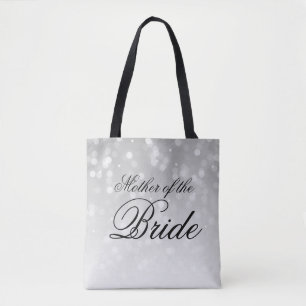 Mutter der Braut Silver Bokeh Sparkle Lichter Tasche