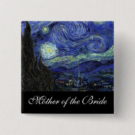 Mutter der Braut Starry Night Button