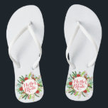 Mutter der Braut Weihnachten Hochzeit Flip Flops<br><div class="desc">For further customization, please click the Customize button and use our design tool to modify this template. If the options are available, you may change text and image by simply clicking on "Edit/Remove Text or Image Here" and add your own. Designed by Freepik.</div>
