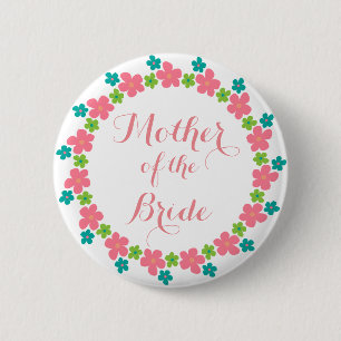Mutter der Brautkalligraphie Hochzeit Button