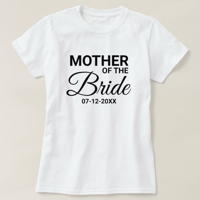 Mutter der Brautpazierfamilie T-Shirt (Design vorne)