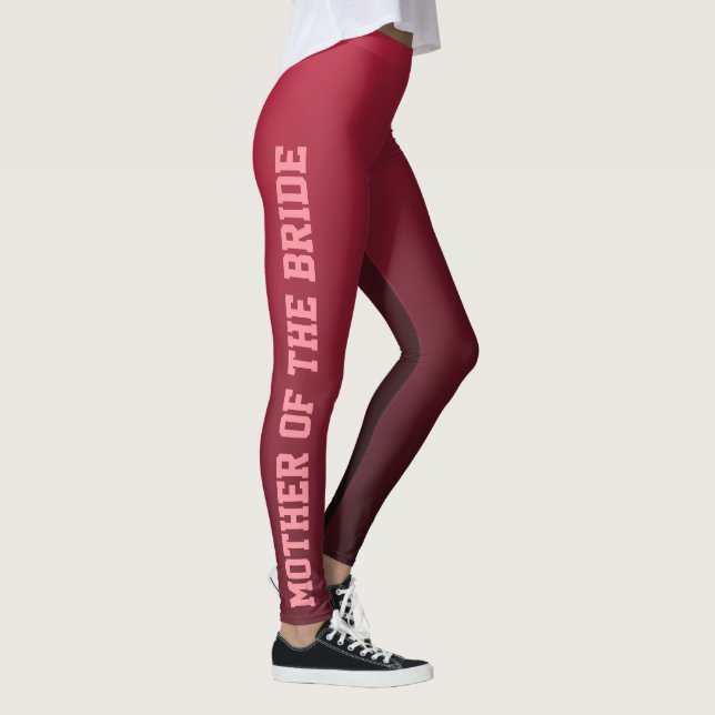 Mutter der Bride Burgund Ombre Mode Leggings (Rechts)