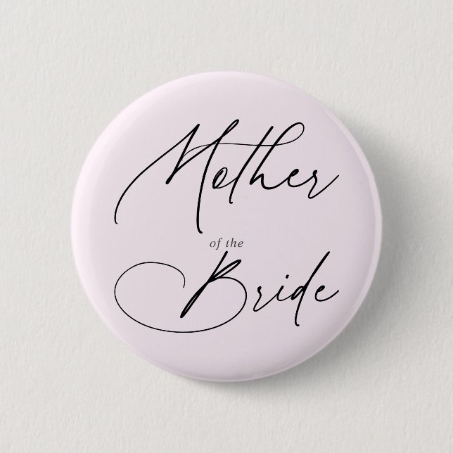 Mutter der Bride Chic-Taste Button (Vorderseite)